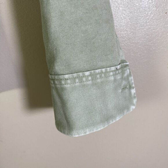 Lululemon Men's Large Commission Long-Sleeve Shirt Enzyme Dye Green  LM3DJOS - Picture 3 of 14